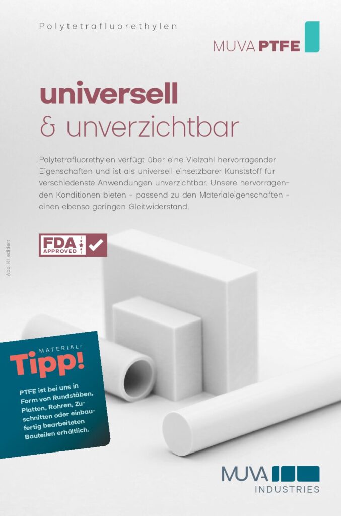 thumbnail of Promotionsflyer MUVA PTFE (Polytetrafluorethylen)